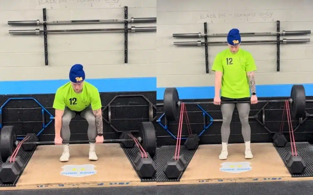 banded deadlifts featured taken by Jake Woodruff, Strength Coach