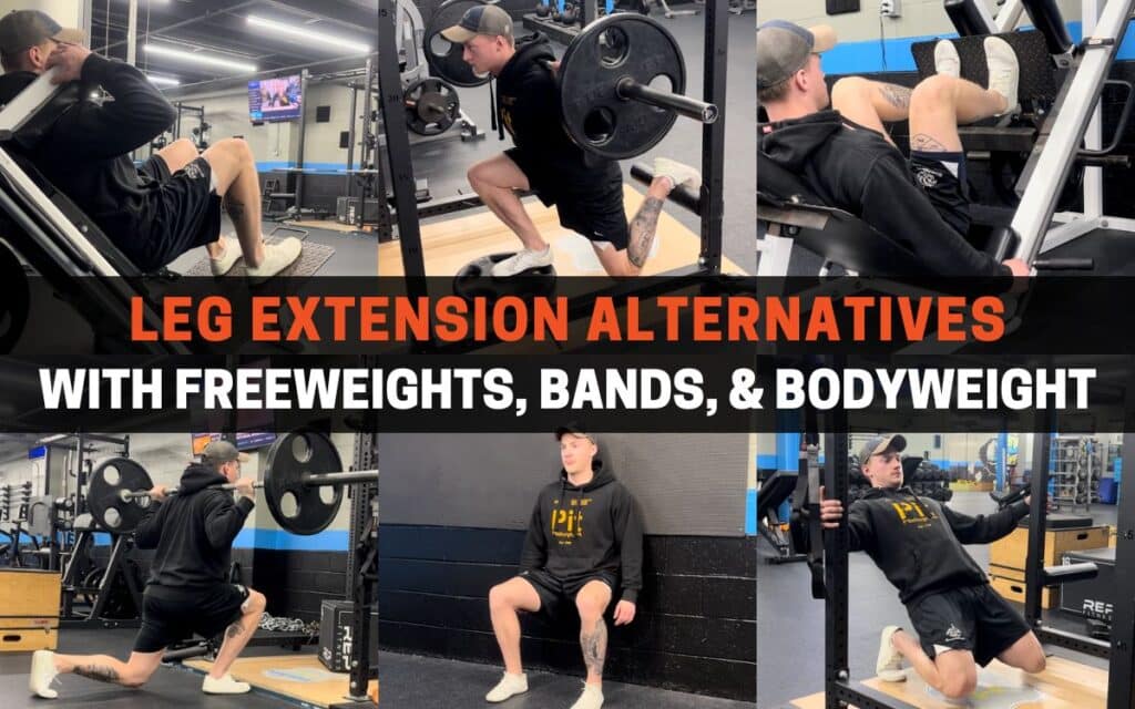11 Leg Extension Alternatives With Free-Weights, Bands