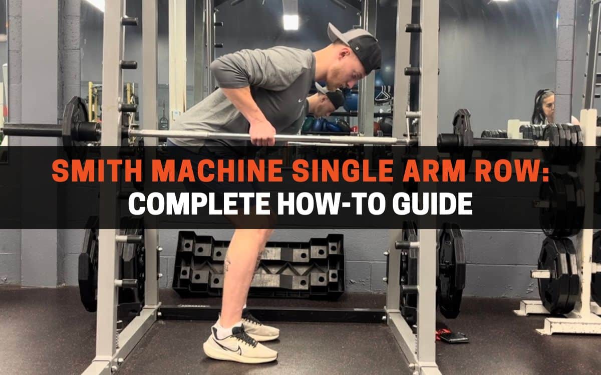 single arm smith machine row featured taken by Jake Woodruff, Strength Coach