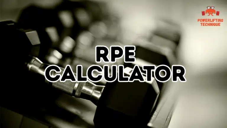 Free RPE calculator. Enter your data to find your 1RM and build your ideal training program.