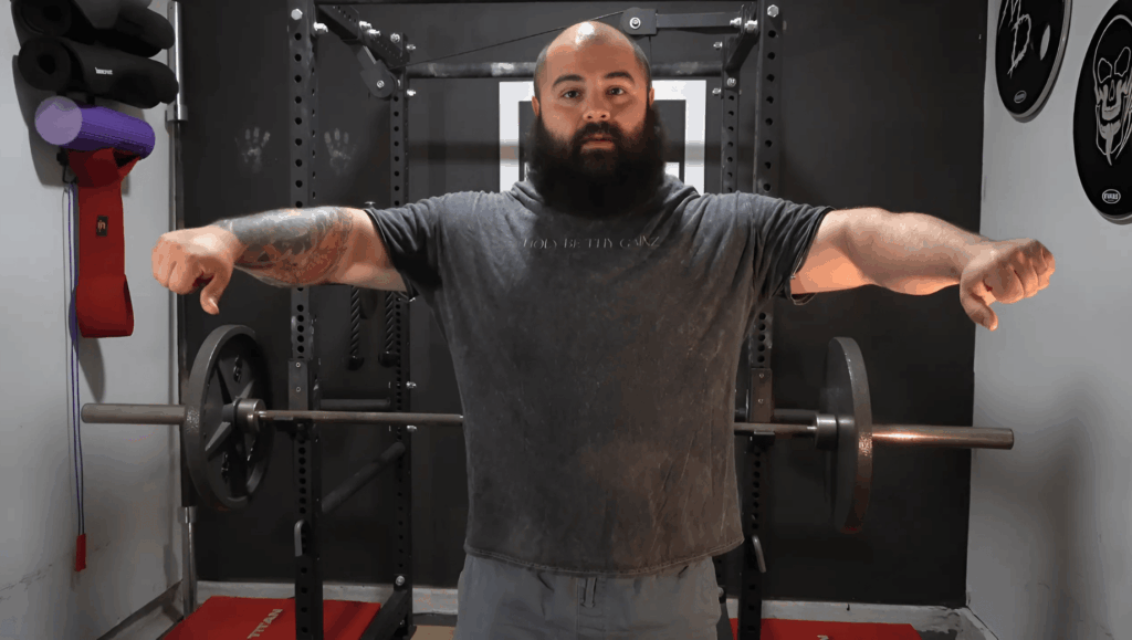 The top of the movement for lateral raises should look like you're pouring two jugs of water.