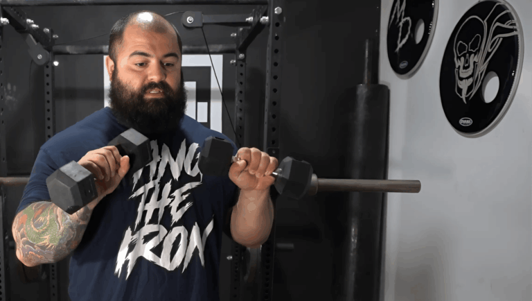 Powerlifting coach Joseph Lucero shows how to do the Zottman Curl.